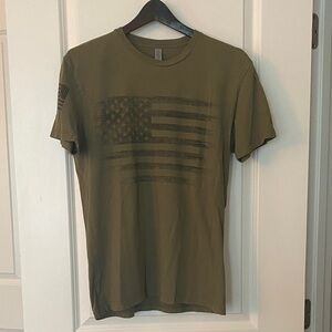 Olive Green Graphic T-Shirt